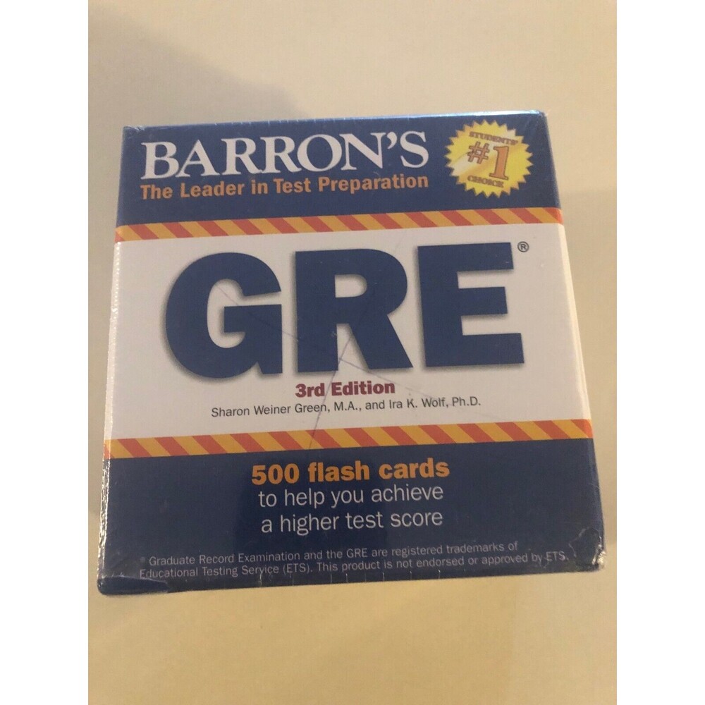 GRE Graduate School Exam Preparation Flash Cards 3rd Edition